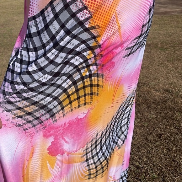 Y2K 90s VTG Pretty Young Thing Floral maxi Slip dress M - Picture 8 of 9